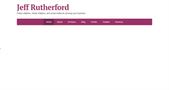 Desktop Screenshot of jeffrutherford.com